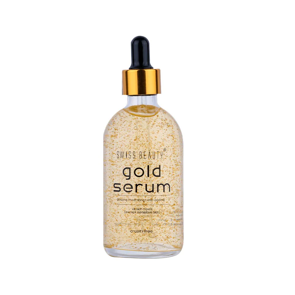 SWISS BEAUTY 24K Gold Face Serum for Youthful Skin